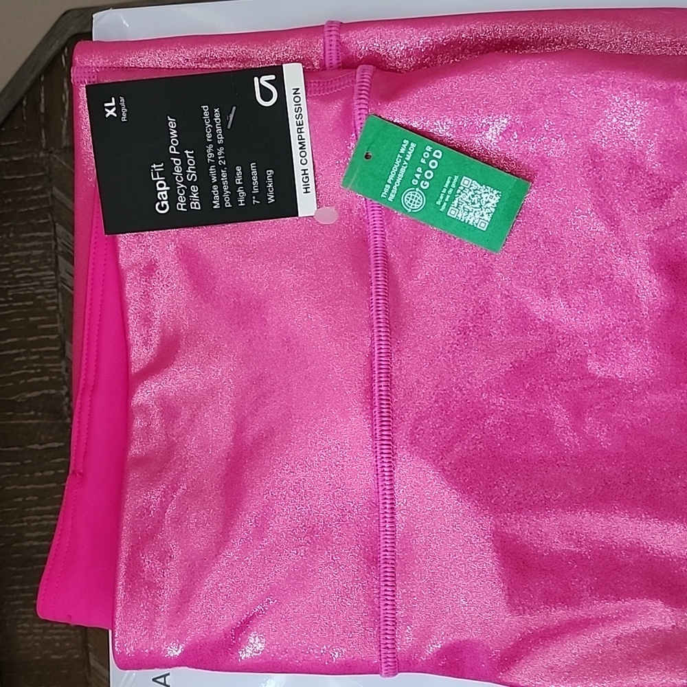 Pink biker shorts